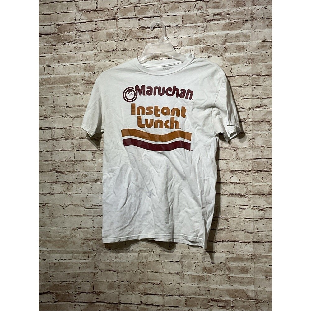 Maruchan Instant lunch Men’s Crewneck T-Shirt White Size Med